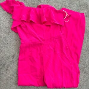 Lilly Pulitzer Pink Ruffled Jumpsuit